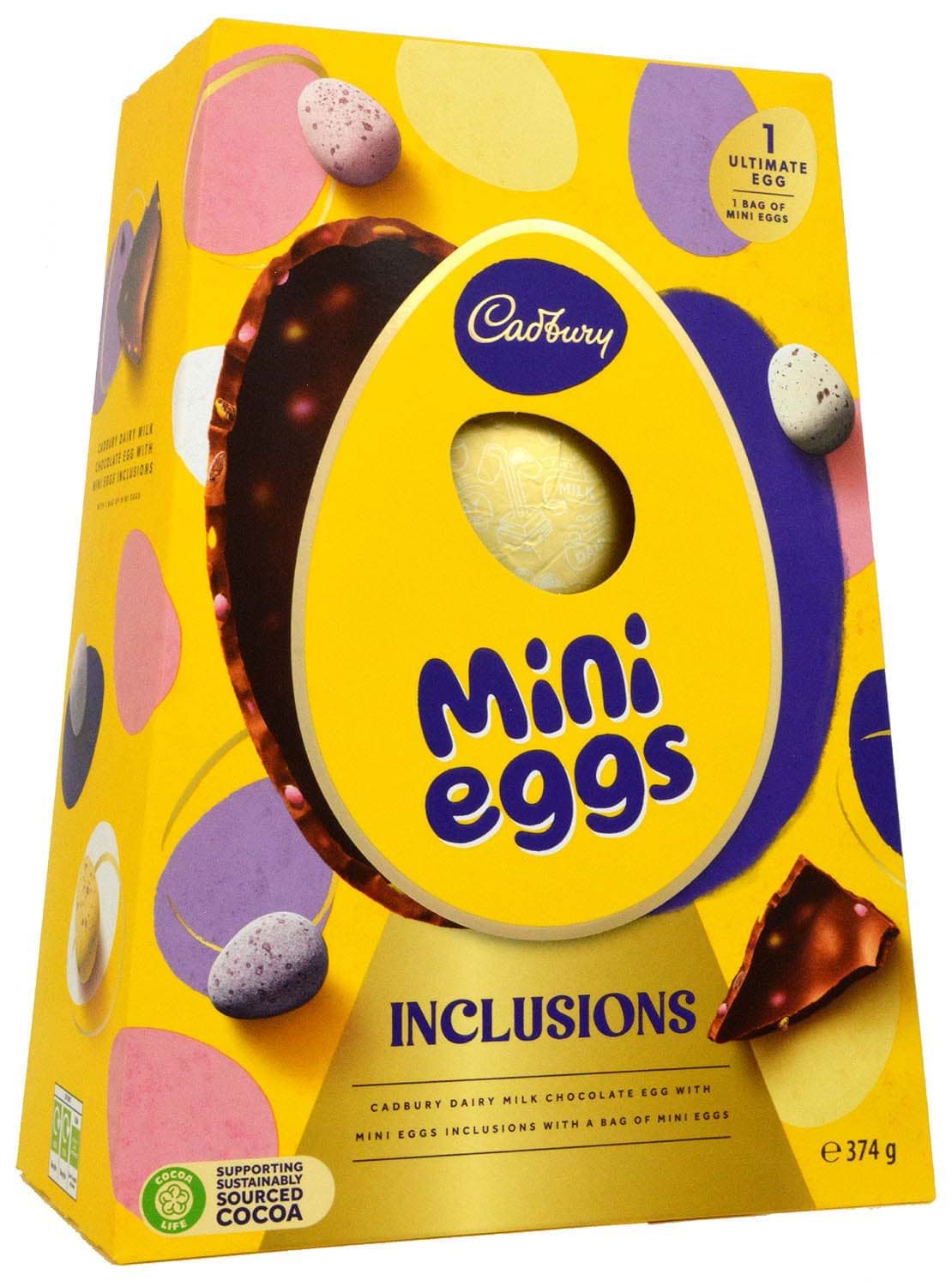 Cadbury Giant Mini Eggs Inclusions Egg 374g